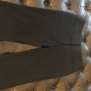 6 short black editor pant, flare leg, express